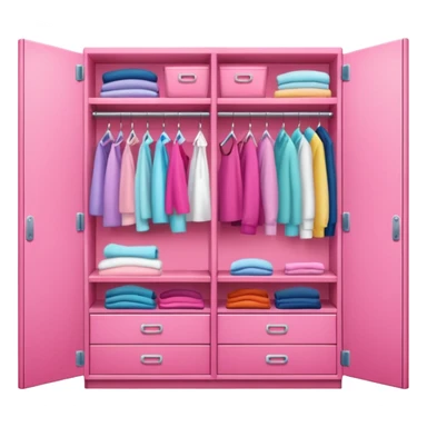 pink closet sticker