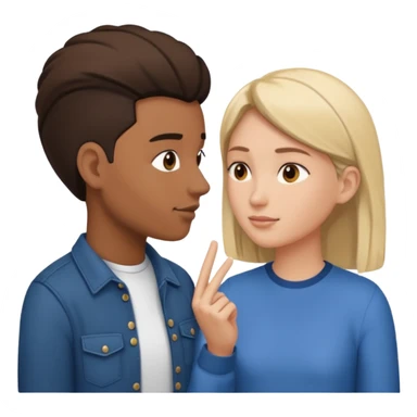 back and forth turn taking during a face to face conversation between two humans sticker