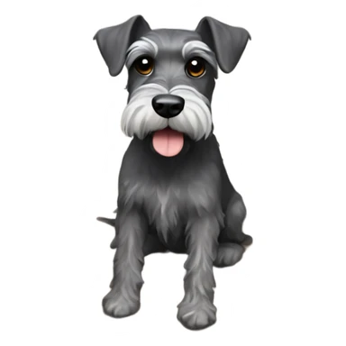 Schnauzer in mud sticker