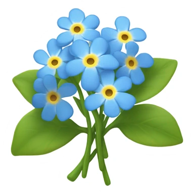 Forget me not sticker