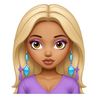 pretty bratz baddie, looking like dionne sticker