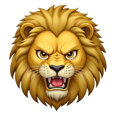 Scar lion villain with dark mane and scar sticker