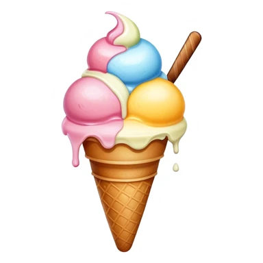Happy ice cream  sticker