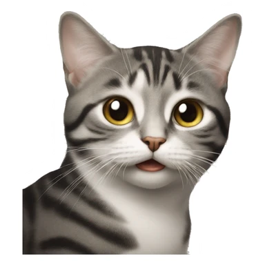 Mewing emoji sticker