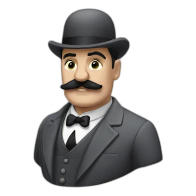 Hercules Poirot sticker
