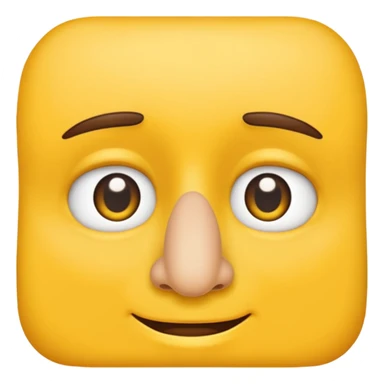 Nose emoji with a thumb in it sticker