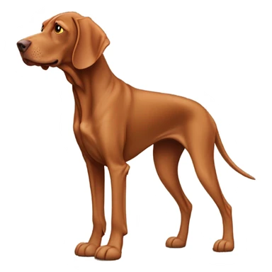 Hungarian vizsla wearing crocs sticker