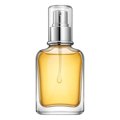 elegant cologne bottle with spray top sticker