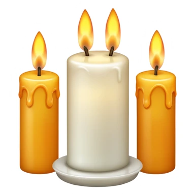 Three Candles sticker