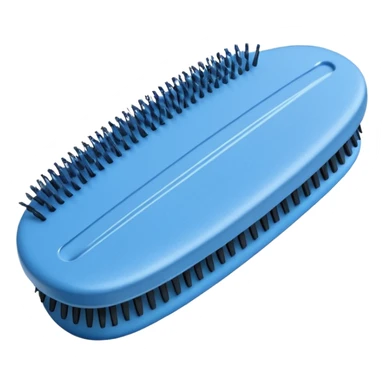 Denim hair brush sticker