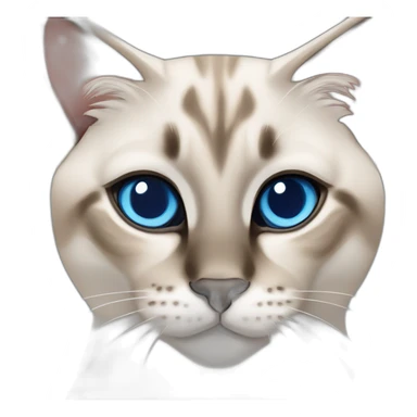 lynx-point-siamese-cat-blue-eyes sticker