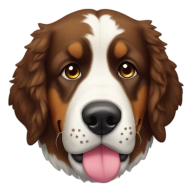Berner sennen dog with plushie in his mouth sticker