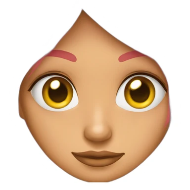 Chica ojos marroiquillo sticker