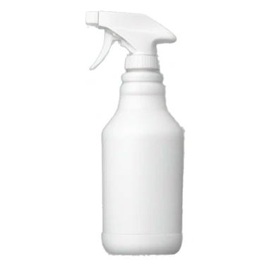 white spray bottle sticker