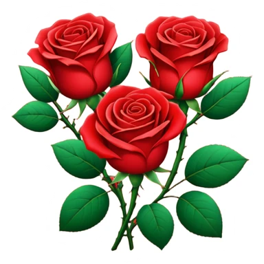 Red roses sticker