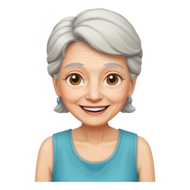 Old Women In Sleeveless sticker