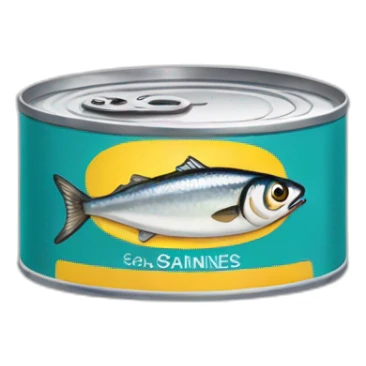 can of sardines sticker