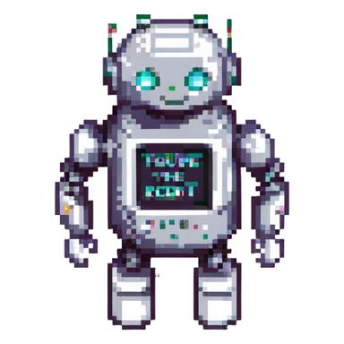Captcha asking if YOU'RE the robot sticker