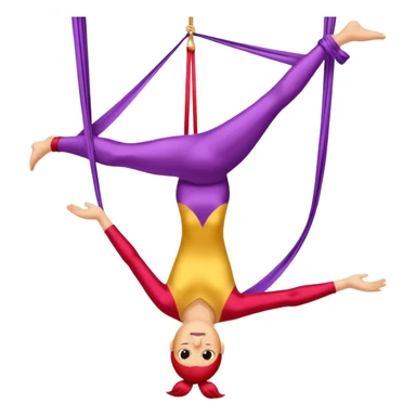 Aerial silks, without person sticker