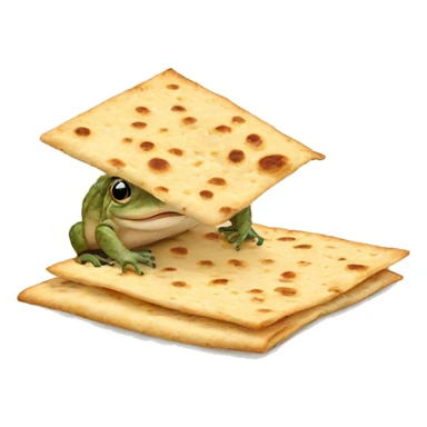 bufo eating matzah  sticker