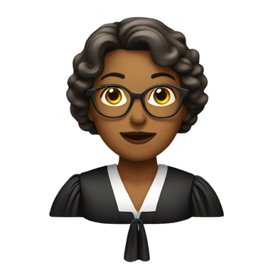 woman judge sticker