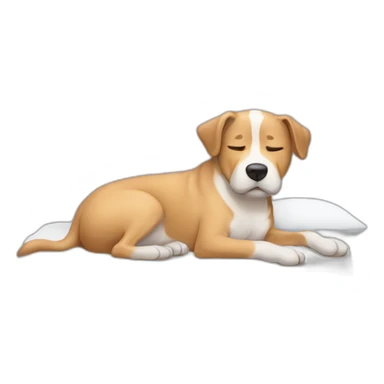 Chien qui dort sticker