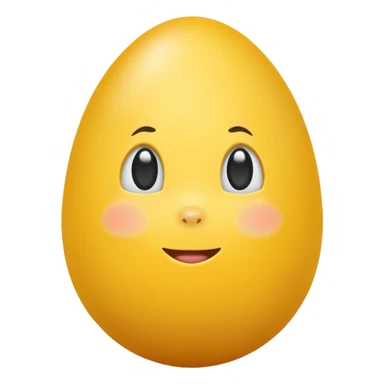 yellow egg sticker