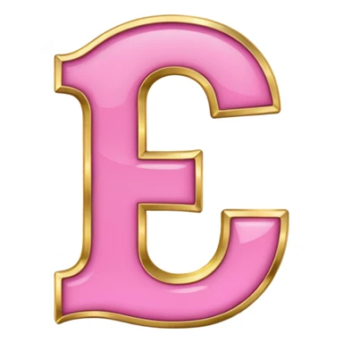 number four in pink and golden  sticker