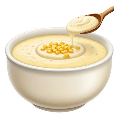 bowl of grits, cornmeal porridge sticker