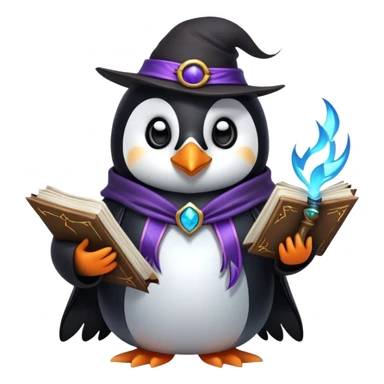 penguin warlock sticker