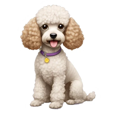 Mini poodle sticker