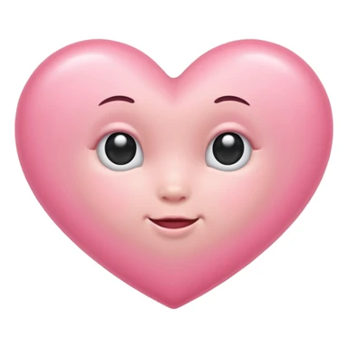 Baby pink heart sticker