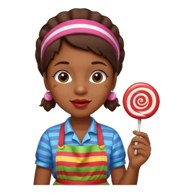 candy shop vendor, looking like candy  sticker