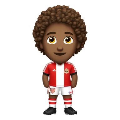 Sunderland football player brown curly hair sticker