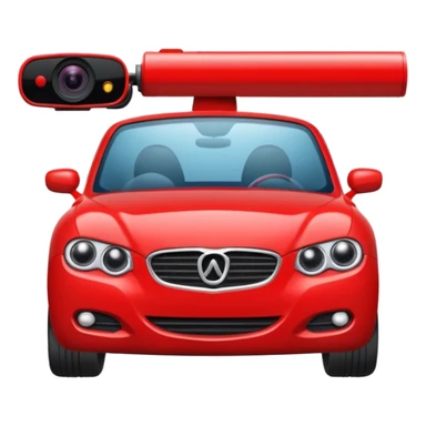 Camera de surveillance active avec une coche rouge sticker