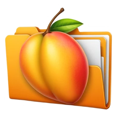 file folder with mango picture  sticker