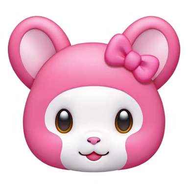 my melody face  sticker