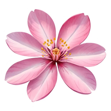 sakura flower with a watercolor effect sticker