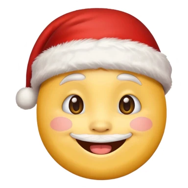 Cute christmas emoji sticker