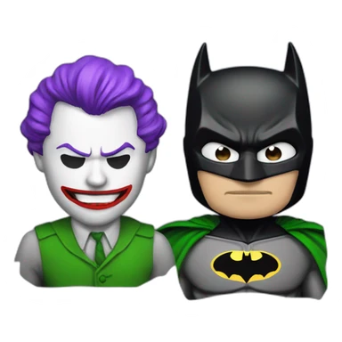 batman and joker sticker
