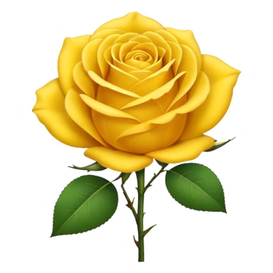 Yellow rose emoji  sticker
