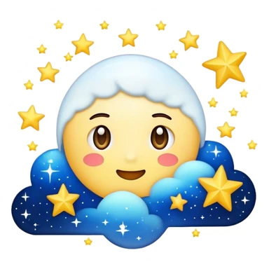 The starry sky sticker