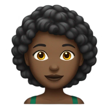 Une femme noire avec un maillot du Congo  sticker