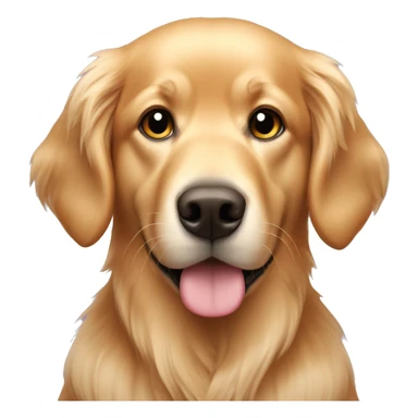 Pink golden retriever  sticker