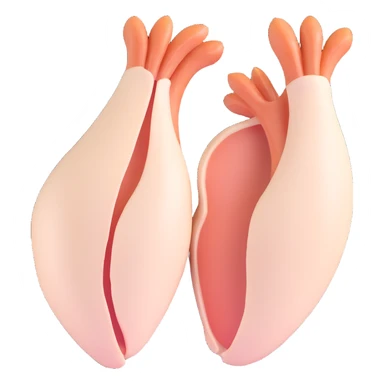 raw split chicken breast with bones sticker