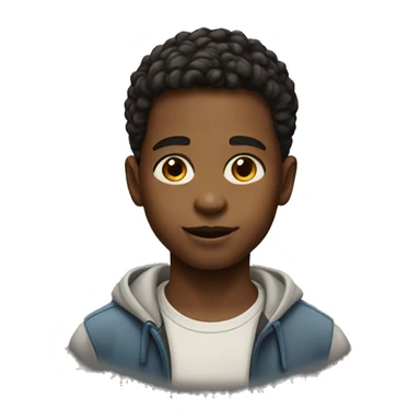 realistic portrait of a boy sticker