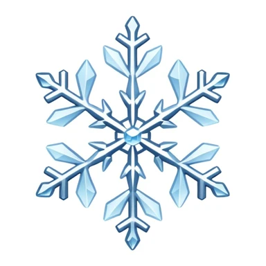 Snowflake and wind sticker