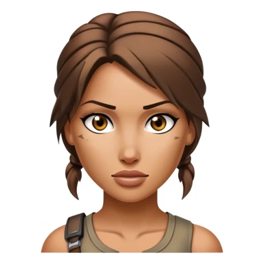 Lara croft sticker
