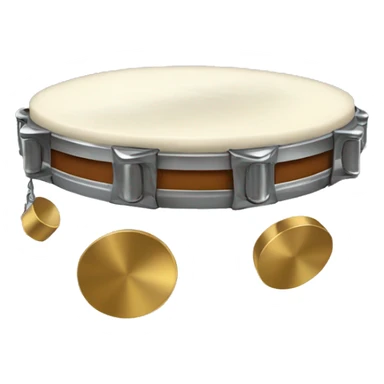tambourine with metal jingles sticker