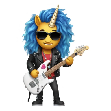 Rockstar unicorn sticker